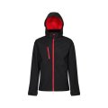 Heren Softshell Jas Regatta Venturer TRA701 Zwart-Rood